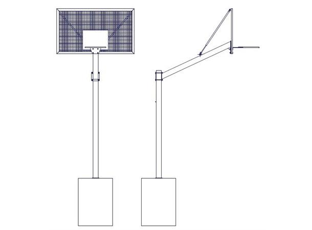 Basketballstativ Ultra Robust Light Alt inkludert